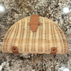 J Crew straw clutch